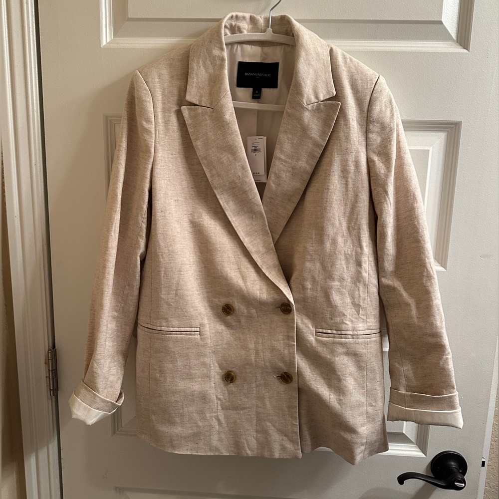 NWT Banana Republic Linen Blazer